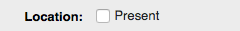 Checkbox display