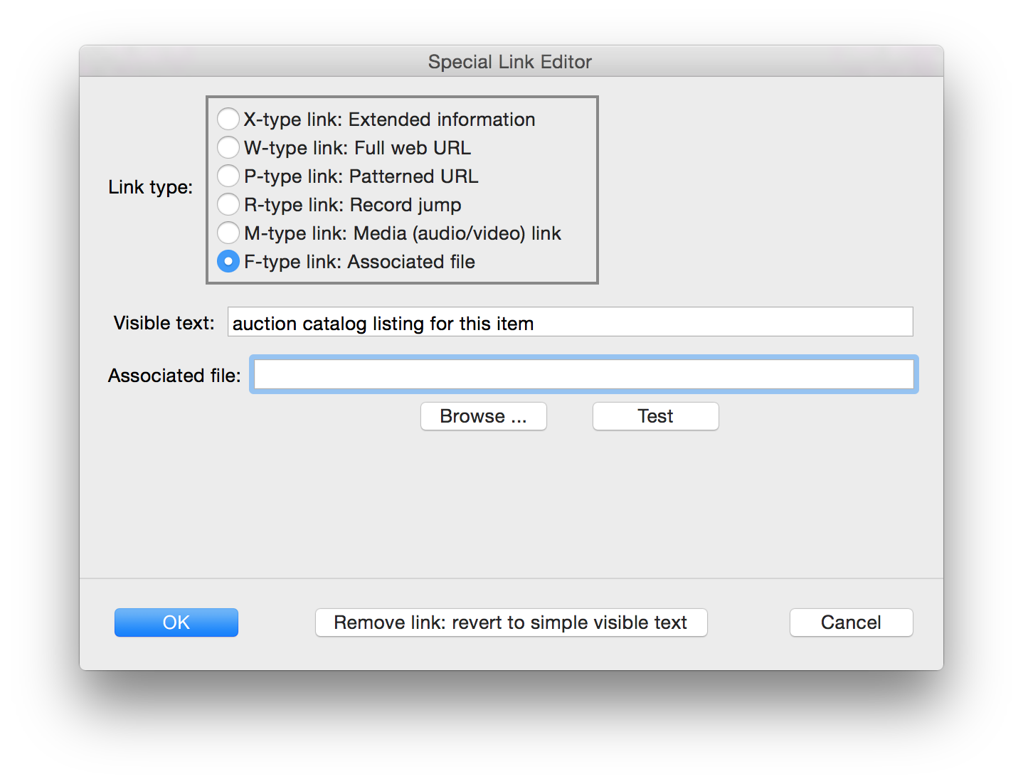 Creating an M-link