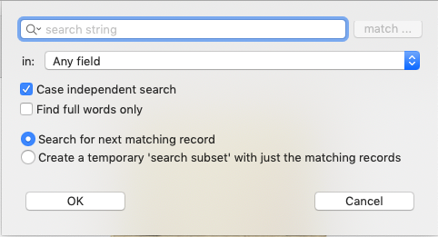 Search Panel