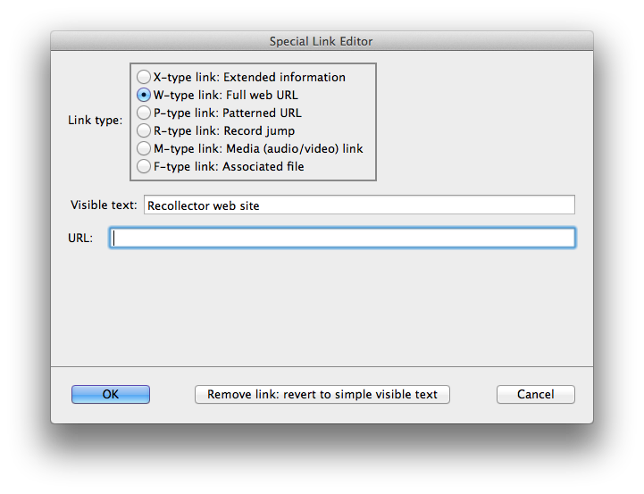 Creating a W-link