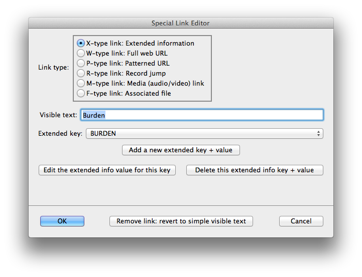 Creating an X-link